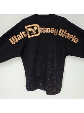 Disney Belle of the Bronze Spirit Jersey XS Metallic Glitter Est 1971 NWT